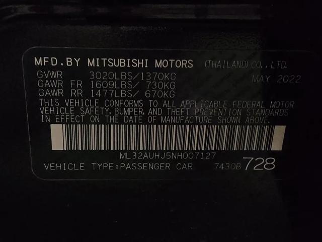 2022 Mitsubishi Mirage LE