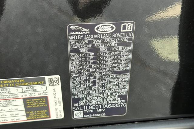 2026 Land Rover Range Rover Sport P530 Dynamic SE