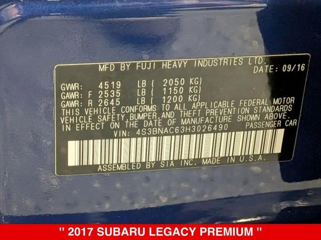 2017 Subaru Legacy 2.5i Premium