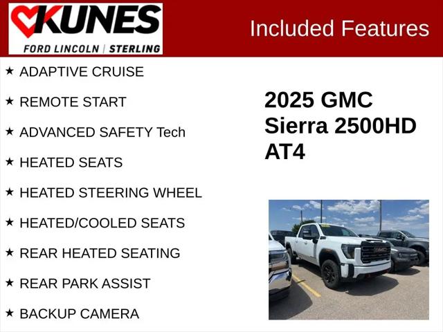 2025 GMC Sierra 2500HD Crew Cab, Standard Bed, AT4, 4WD
