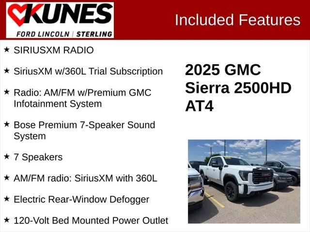 2025 GMC Sierra 2500HD Crew Cab, Standard Bed, AT4, 4WD