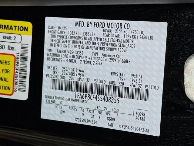 2025 Ford Mustang GT Fastback
