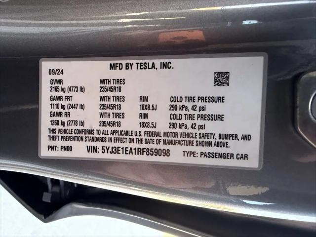 2024 Tesla Model 3 Long Range Dual Motor All-Wheel Drive