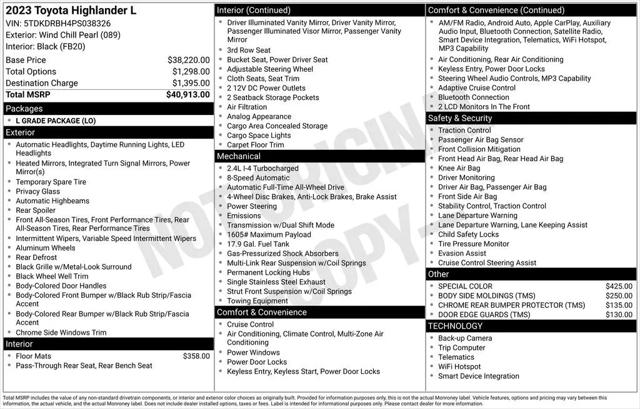 2023 Toyota Highlander L