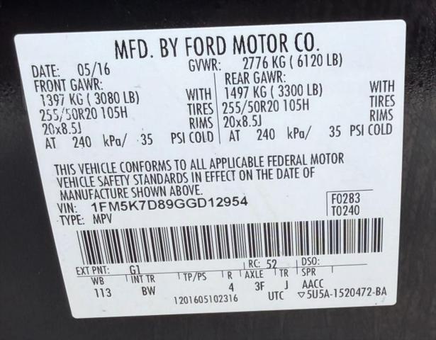2016 Ford Explorer XLT