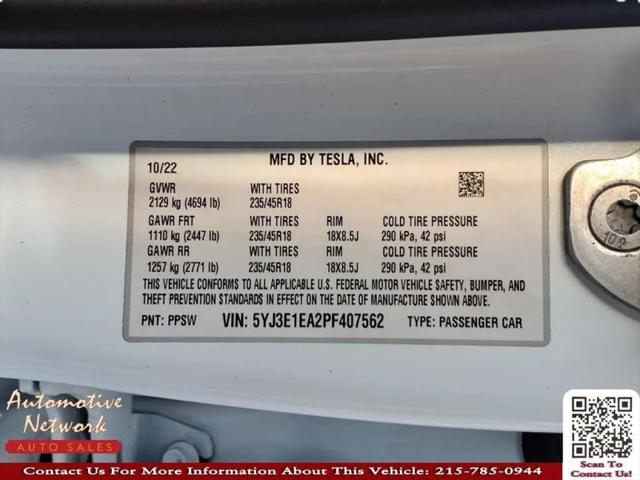 2023 Tesla Model 3 Rear-Wheel Drive