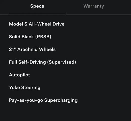 2023 Tesla Model S Standard Range