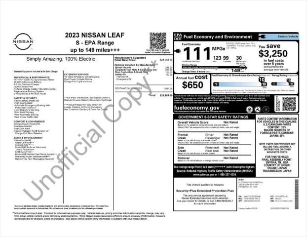2023 Nissan LEAF S 40 kWh