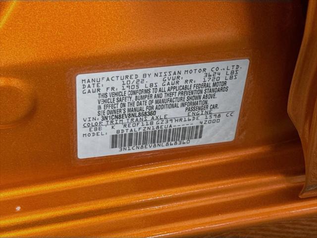 2022 Nissan Versa 1.6 SV Xtronic CVT