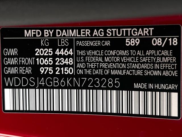 2019 Mercedes-Benz CLA 4MATIC