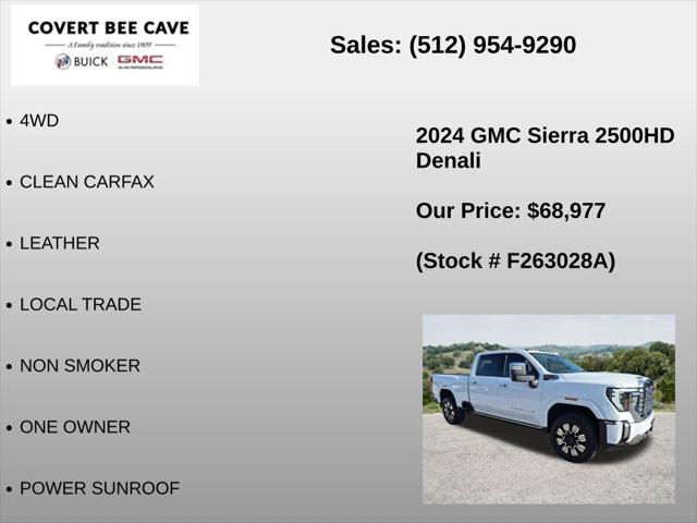 2024 GMC Sierra 2500HD 4WD Crew Cab Standard Bed Denali