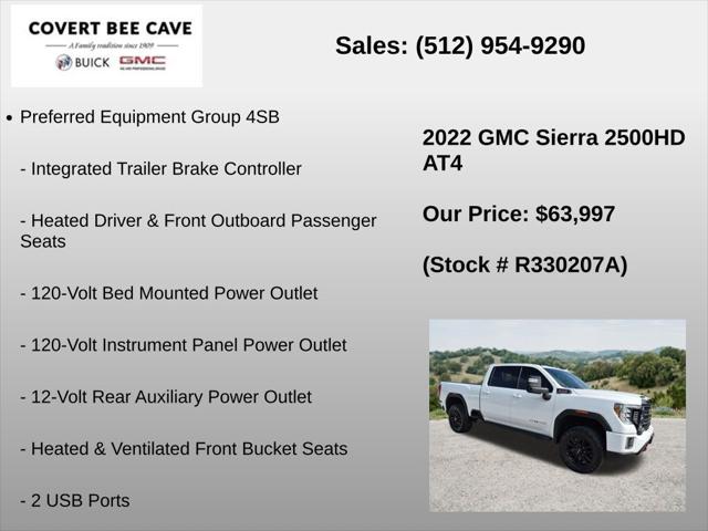 2022 GMC Sierra 2500HD 4WD Crew Cab Standard Bed AT4