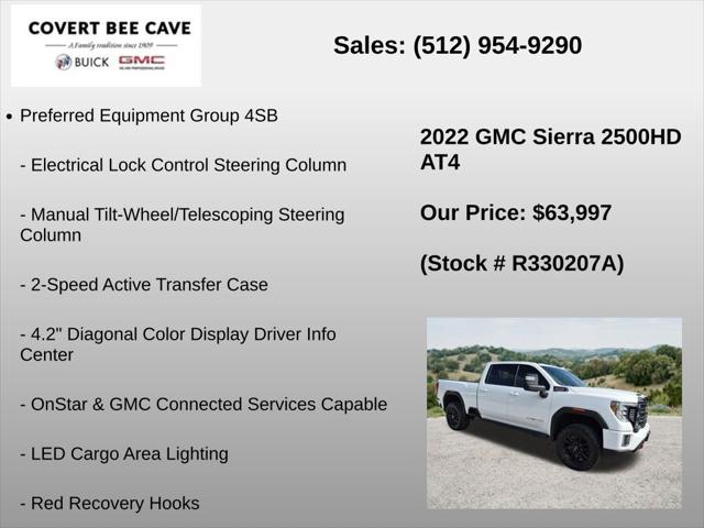 2022 GMC Sierra 2500HD 4WD Crew Cab Standard Bed AT4