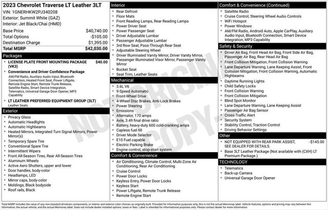 2023 Chevrolet Traverse FWD LT Leather