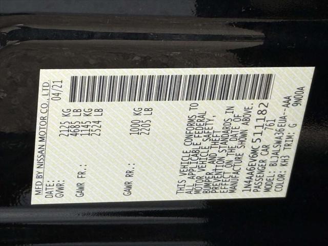 2021 Nissan Maxima SR Xtronic CVT