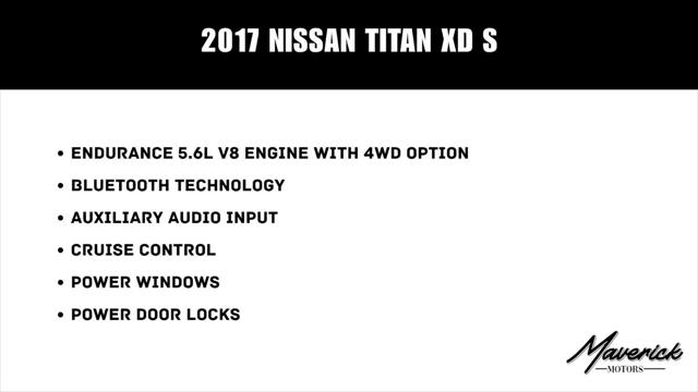 2017 Nissan Titan XD S Gas