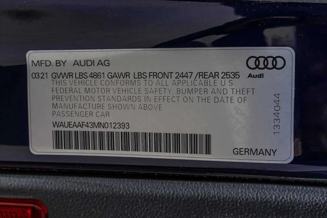 2021 Audi A4 Premium Plus 45 TFSI S line quattro S tronic