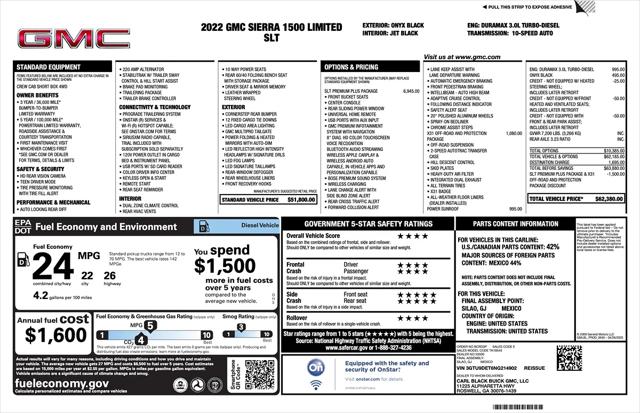 2022 GMC Sierra 1500 Limited 4WD Crew Cab Short Box SLT