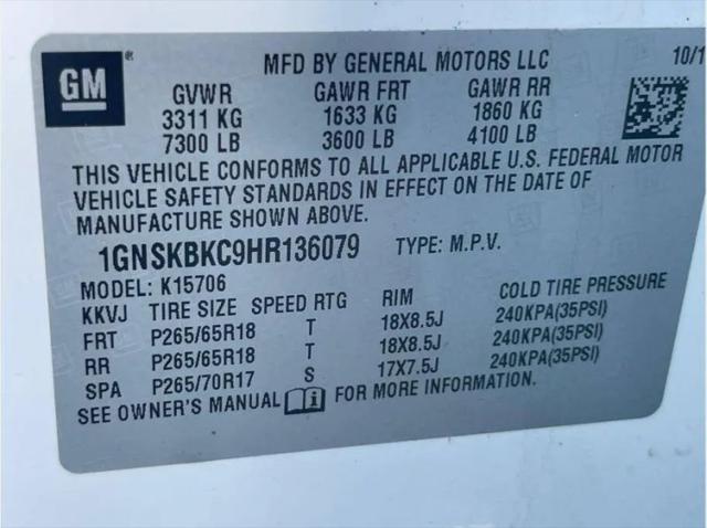 2017 Chevrolet Tahoe LT