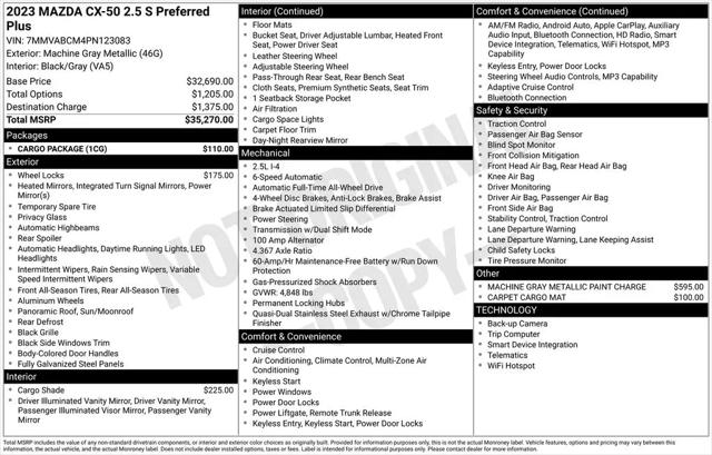 2023 Mazda CX-50 2.5 S Preferred Plus