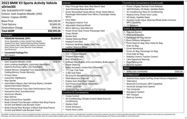 2023 BMW X3 sDrive30i