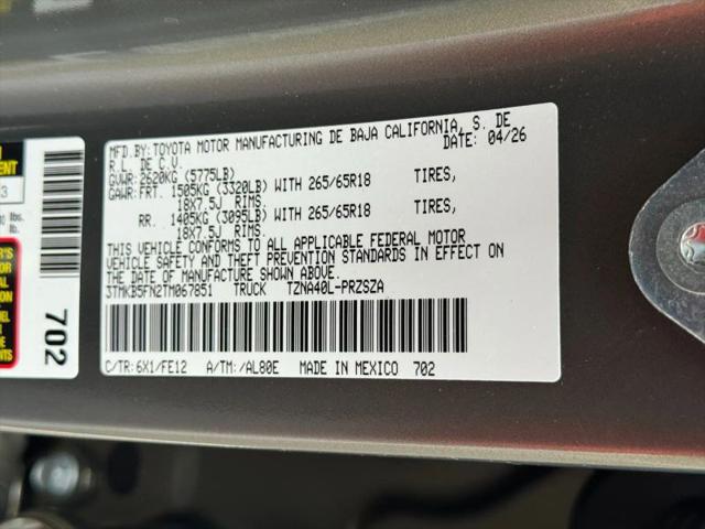 2026 Toyota Tacoma TRD Sport