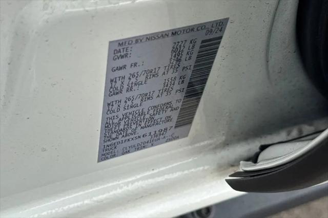 2025 Nissan Frontier Crew Cab Long Bed PRO-4X 4x4