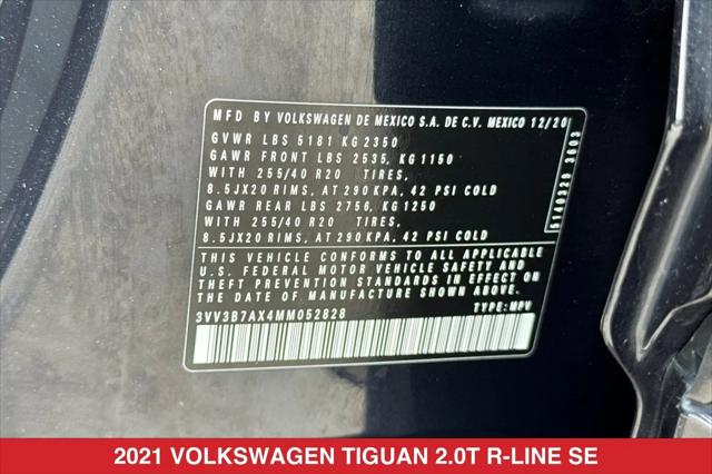 2021 Volkswagen Tiguan 2.0T SE R-Line Black