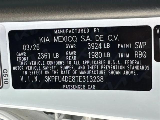2026 Kia K4 EX