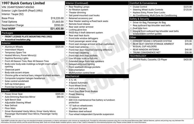 1997 Buick Century Limited for sale in Arlington Heights, IL
