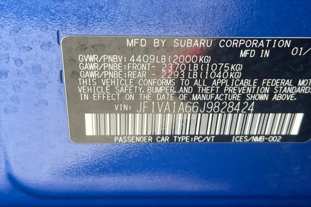 2018 Subaru WRX Base