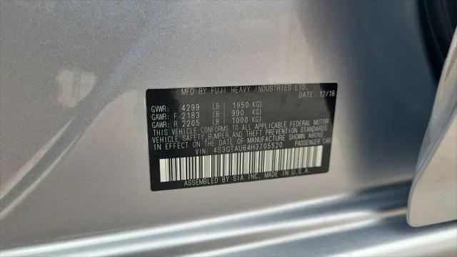 2017 Subaru Impreza 2.0i Limited