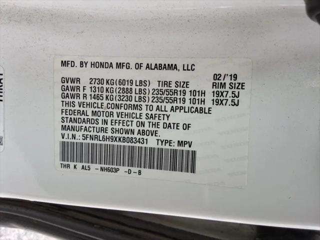 2019 Honda Odyssey Elite