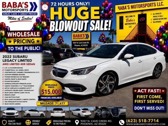 2022 Subaru Legacy Limited for sale in Phoenix, AZ