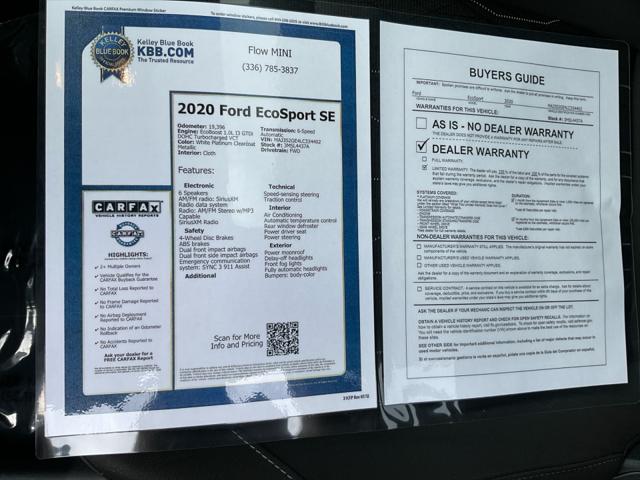 2020 Ford EcoSport SE