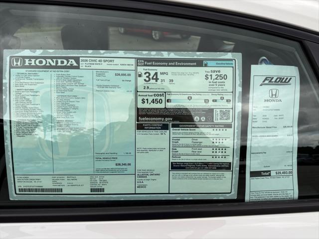 2026 Honda Civic Sport