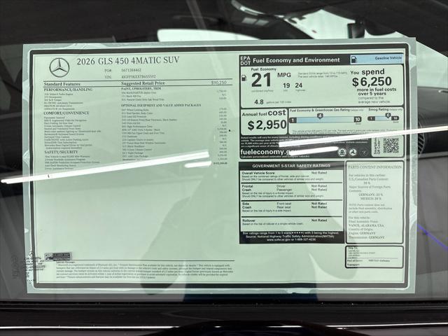 2026 Mercedes-Benz GLS GLS 450 4MATIC