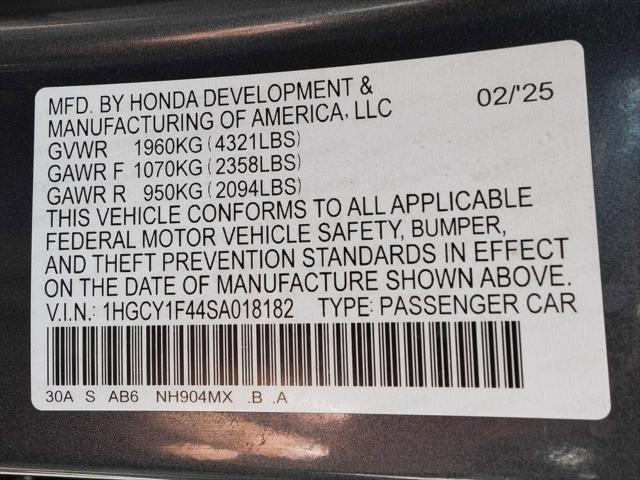 2025 Honda Accord Sedan SE