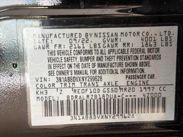 2022 Nissan Sentra SR Xtronic CVT