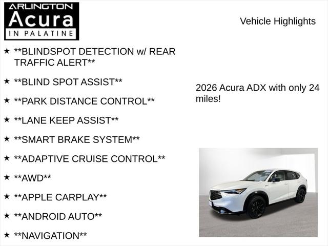 2026 Acura ADX A-Spec with Advance