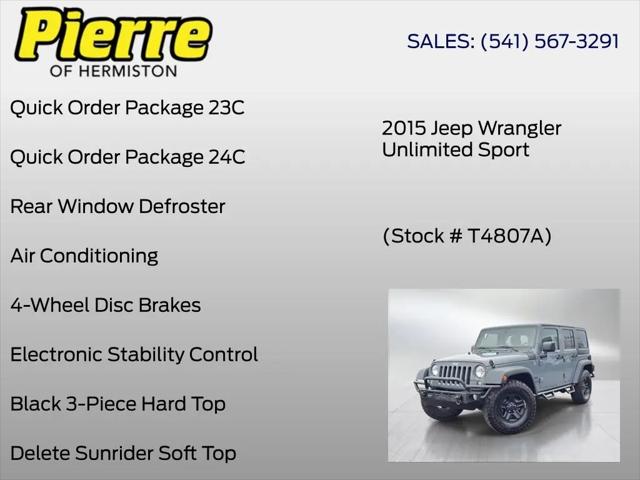 2015 Jeep Wrangler Unlimited Sport