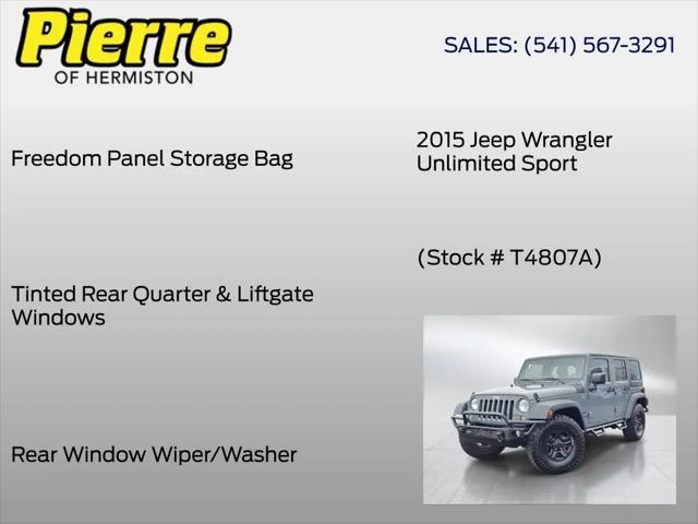 2015 Jeep Wrangler Unlimited Sport