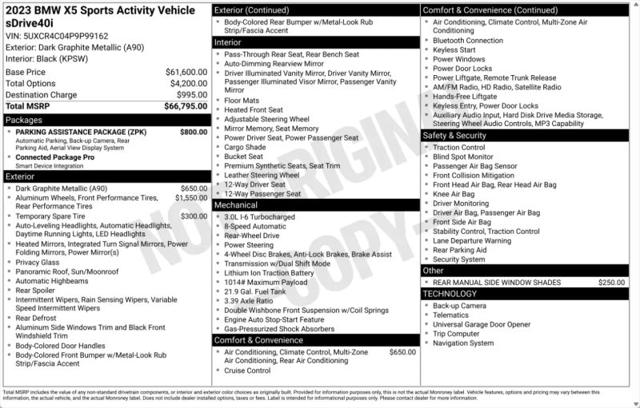 2023 BMW X5 sDrive40i