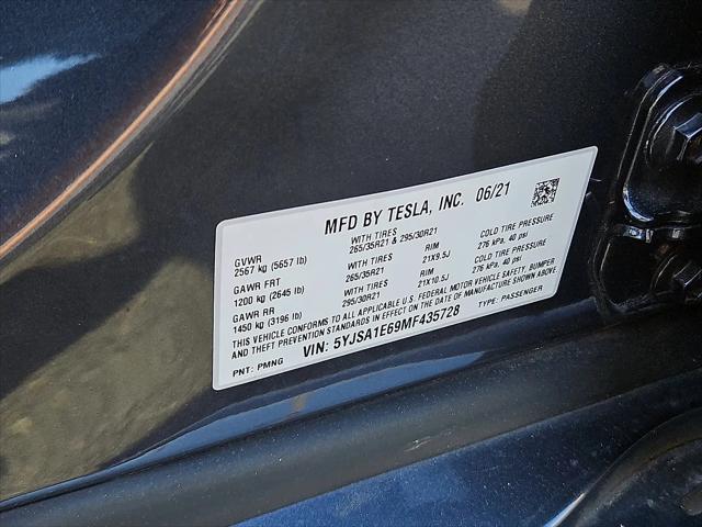 2021 Tesla Model S Plaid Tri Motor All-Wheel Drive