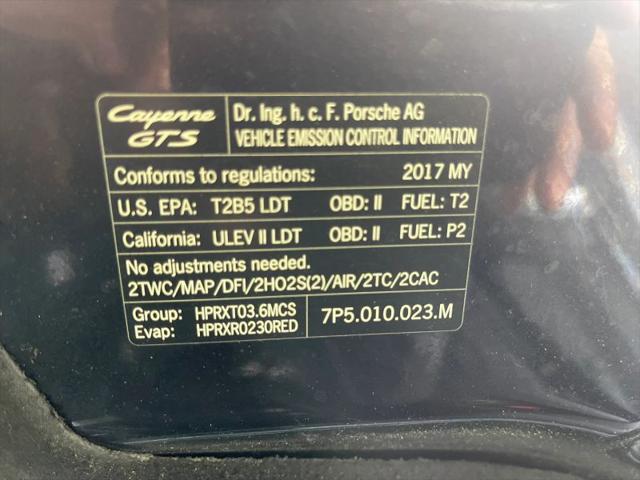 2017 Porsche Cayenne GTS