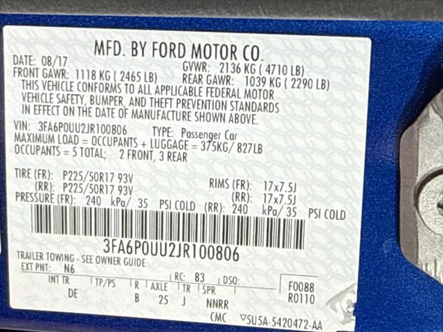 2018 Ford Fusion Hybrid S