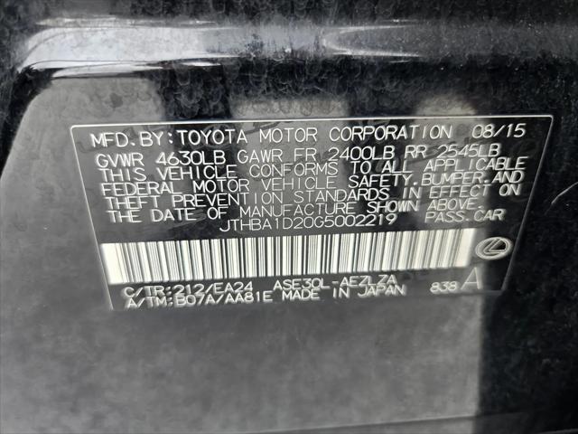 2016 Lexus IS 200t IS 200t