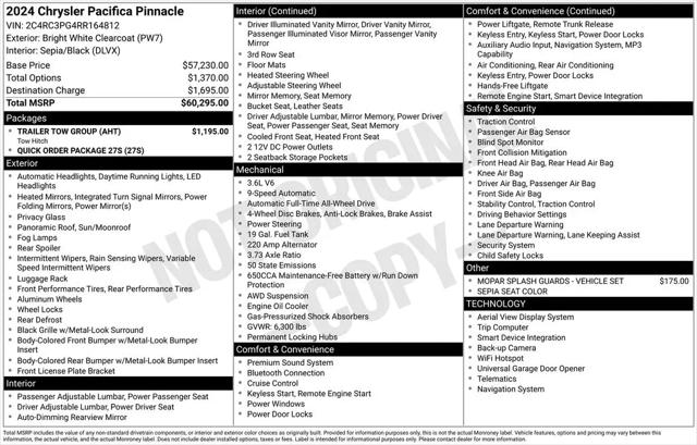 2024 Chrysler Pacifica Pinnacle AWD