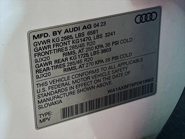 2023 Audi Q7 Premium 55 TFSI quattro Tiptronic