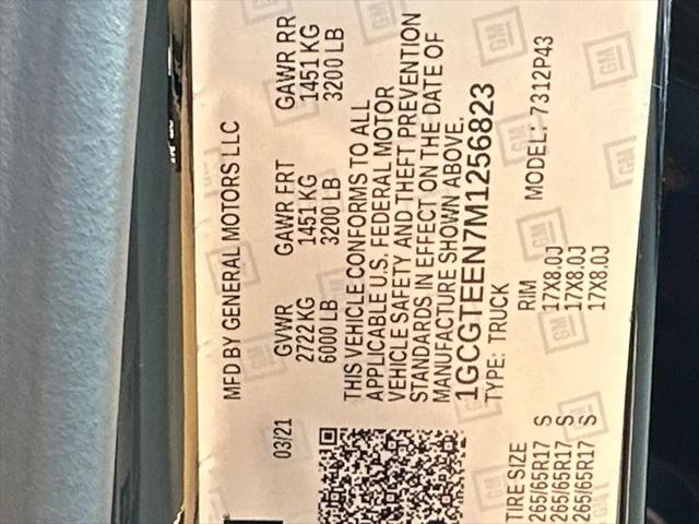 2021 Chevrolet Colorado 4WD Crew Cab Short Box ZR2